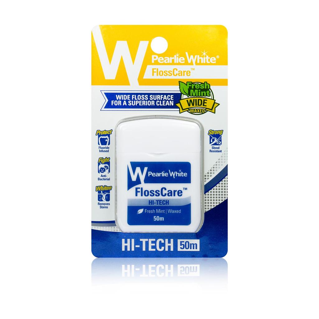 FlossCare Hi-Tech  Waxed Mint Floss 50m