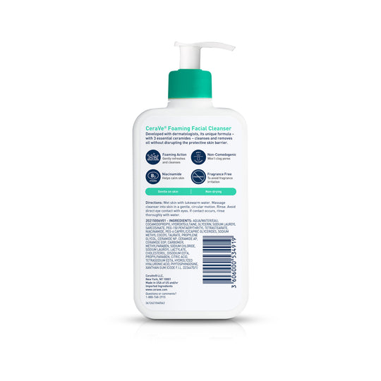 Foaming Facial Cleanser For Normal To Oily Skin 355ml – Plaza Online