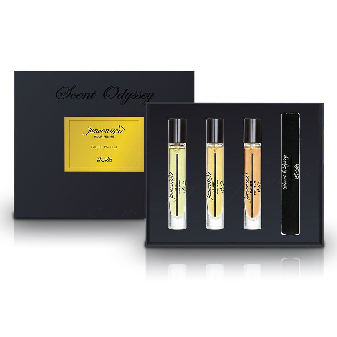 Junoon Pour Femme Eau De Parfum Scent Odyssey 7.5ml Each Set of 3