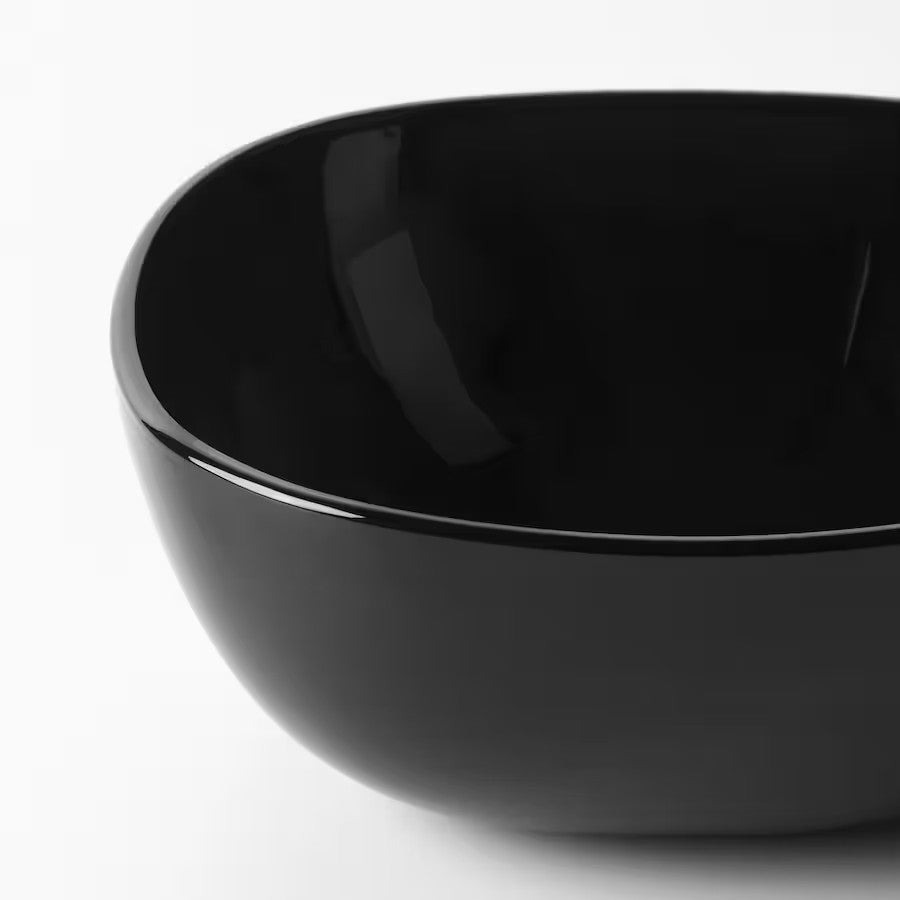 BACKIG Bowl, black, 14 cm, 4pcs