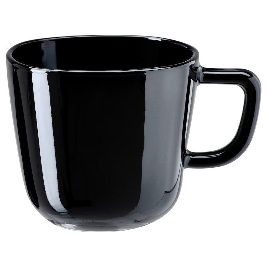 BACKIG Mug, black, 35 cl