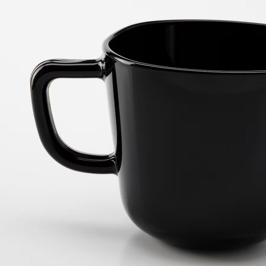 BACKIG Mug, black, 35 cl