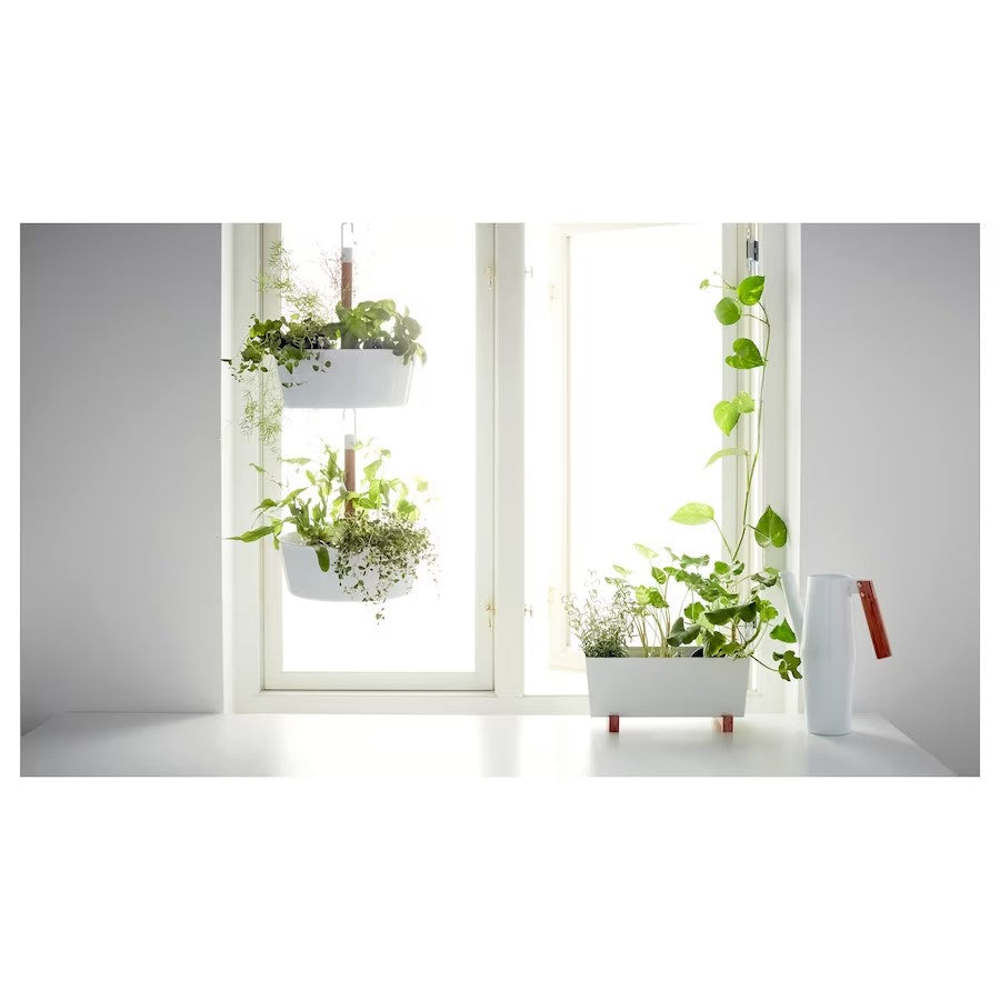 BITTERGURKA Plant pot, White, 32x15 cm