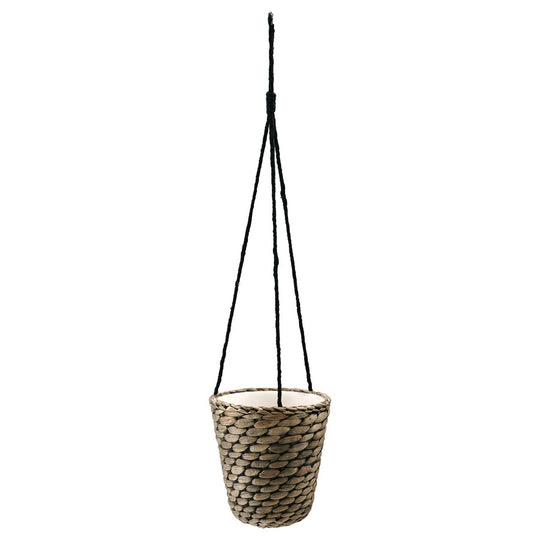 DRUVFLÄDER Hanging planter, water hyacinth/grey, 14 cm