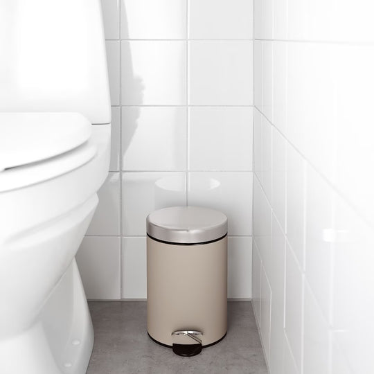 EKOLN Waste Bin, Beige, 3 l