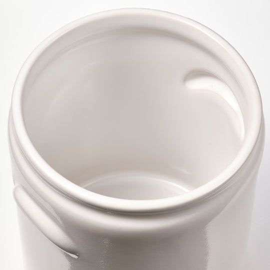 FALLENHET Vase, off-white, 16 cm