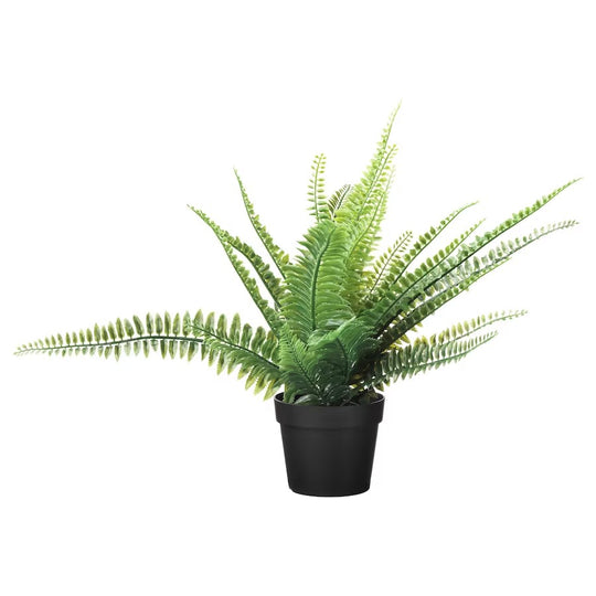FEJKA Artificial potted plant, in/outdoor fern, 9 cm