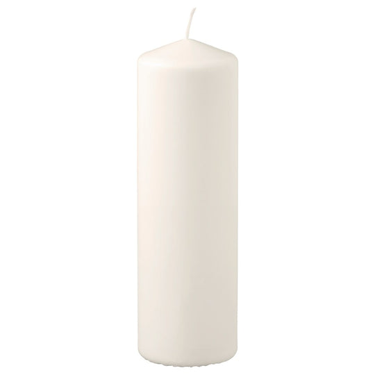 FENOMEN Unscented pillar candle, natural, 23 cm