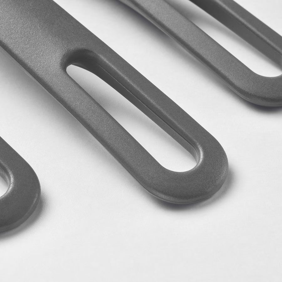 FULLÄNDAD 5-piece kitchen utensil set, grey