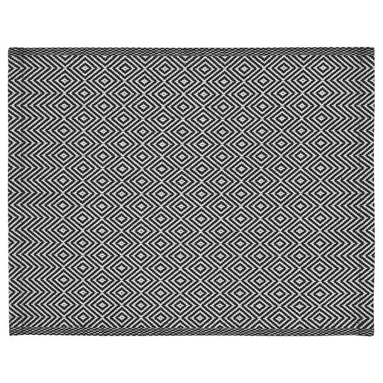 GODDAG Place mat, black/white, 35x45 cm (14x18 ")