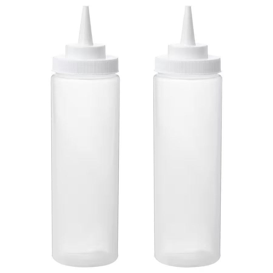 GRILLTIDER Squeeze bottle, plastic/transparent, 330 ml