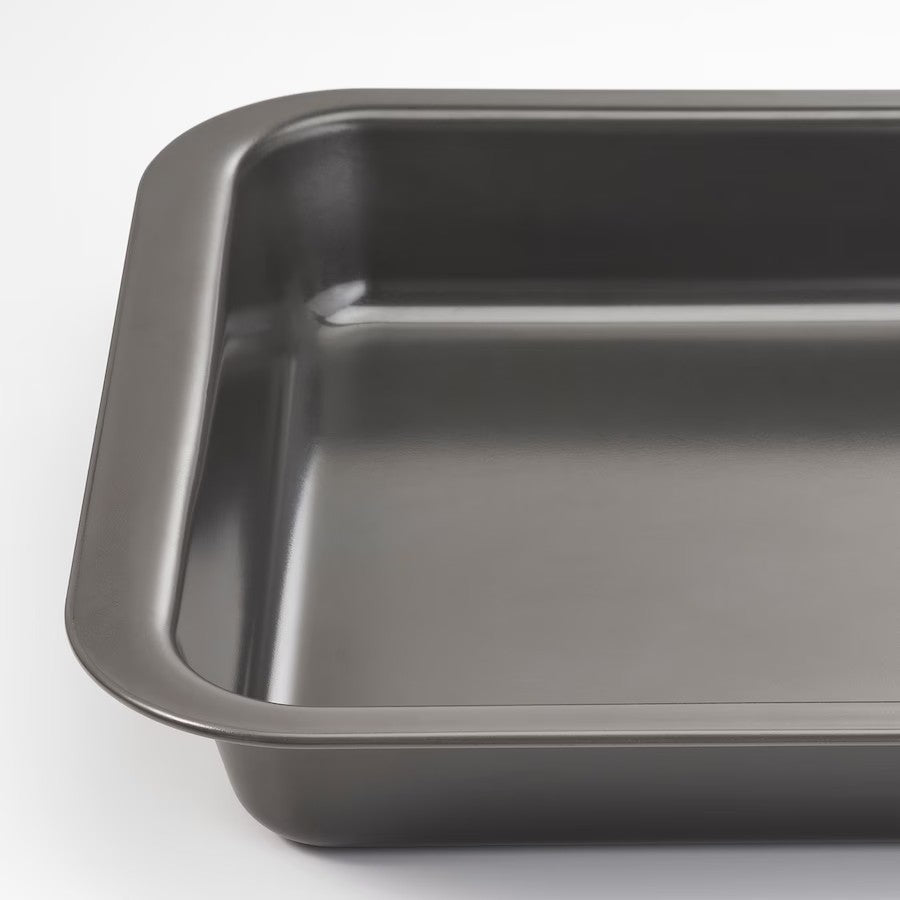 HEMMABAK Roasting tin, grey, 36x27 cm