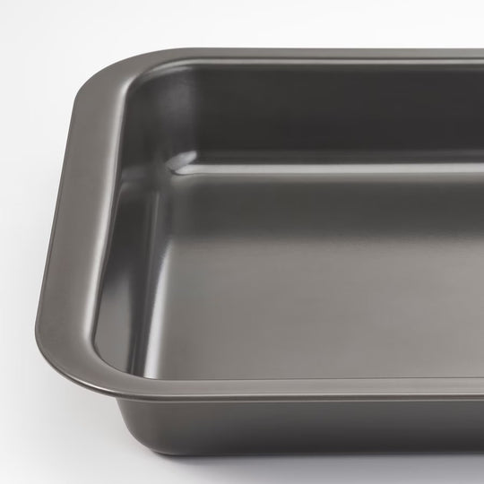 HEMMABAK Roasting tin, grey, 36x27 cm