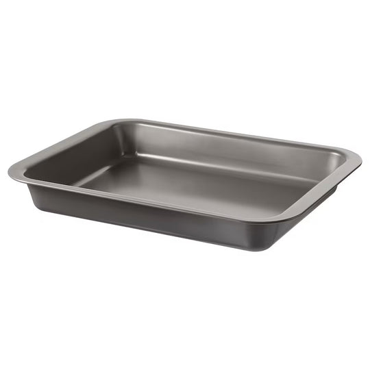 HEMMABAK Roasting tin, grey, 36x27 cm