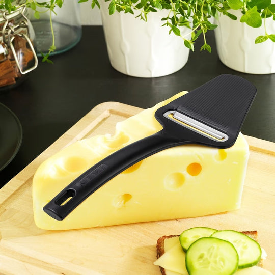 HJÄLPREDA Cheese slicer, black, 22 cm