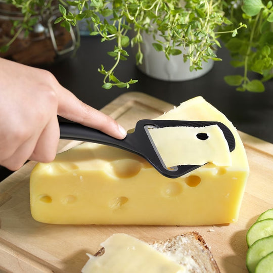 HJÄLPREDA Cheese slicer, black, 22 cm