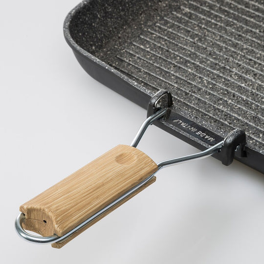 HUSKNUT Grill pan, black, 36x26 cm