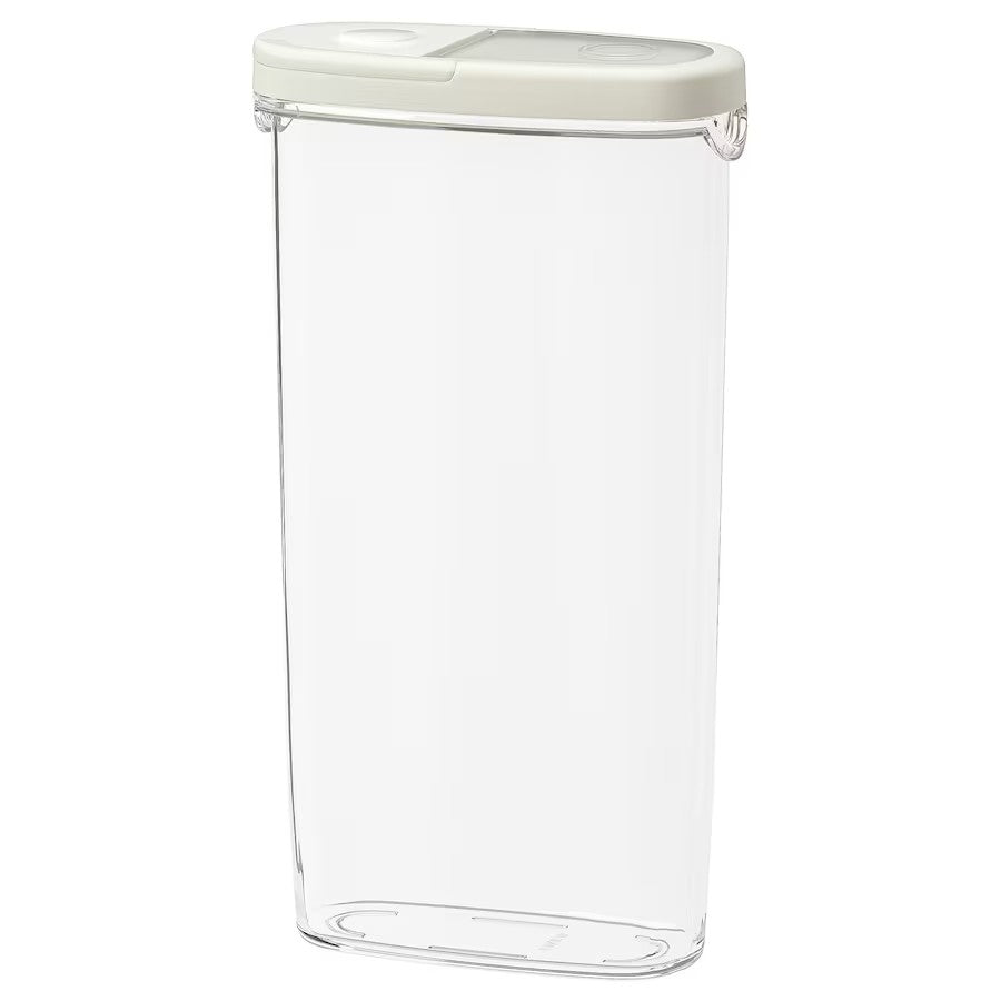 IKEA 365+ Dry food jar with lid, transparent/white, 2.3 l