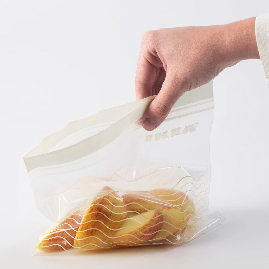 ISTAD Resealable bag, grey/white, 50 pack