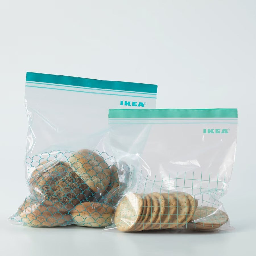 ISTAD Resealable bag, turquoise/light turquoise