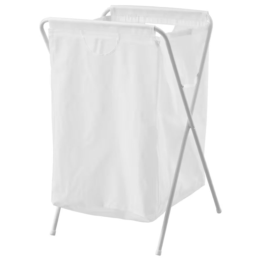 JÄLL Laundry bag with stand, white, 70 l