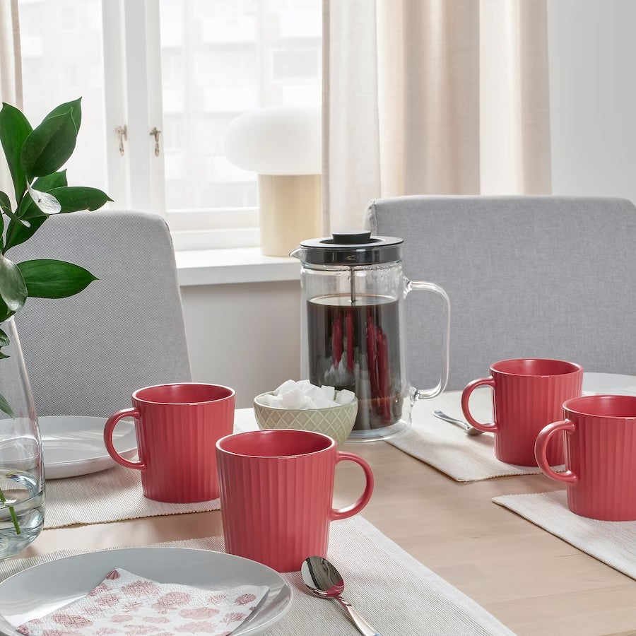 KEJSERLIG Mug, dark pink, 30 cl, 2pcs