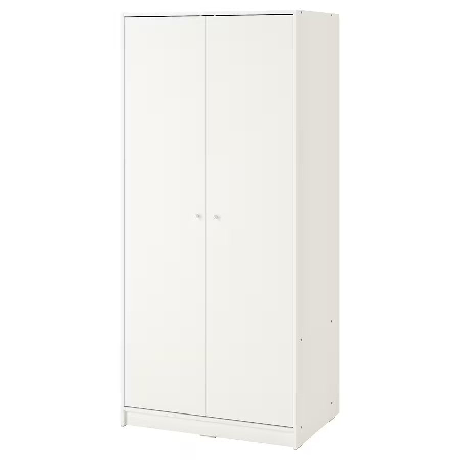 KLEPPSTAD Wardrobe with 2 doors, White, 79x176 cm
