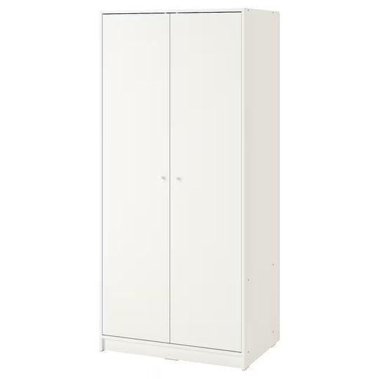 KLEPPSTAD Wardrobe with 2 doors, White, 79x176 cm