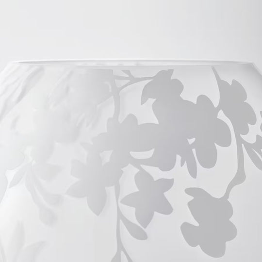 KNUBBIG Table lamp, Cherry-Blossoms White, 18 cm