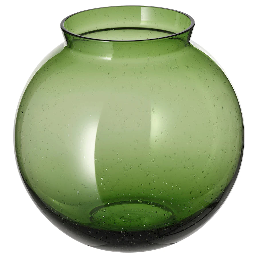 KONSTFULL Vase, green, 19 cm