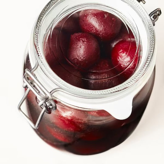 KORKEN Jar with lid, clear glass, 1 l