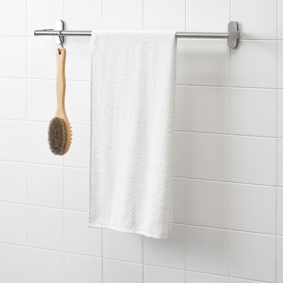 NÄRSEN Bath towel, white, 55x120 cm