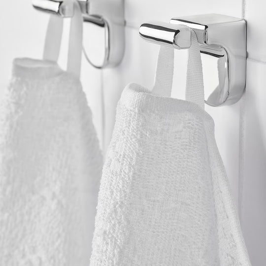 NÄRSEN Bath towel, white, 55x120 cm