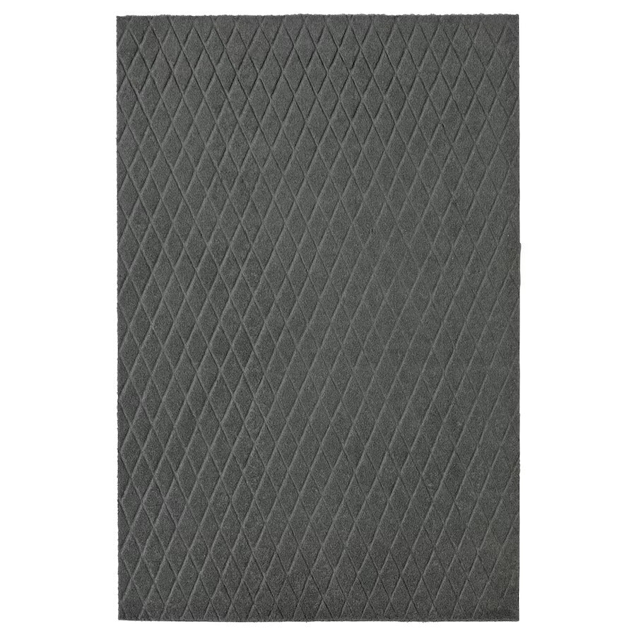 ÖSTERILD Door Mat, Indoor, Dark Grey