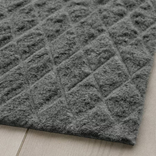 ÖSTERILD Door Mat, Indoor, Dark Grey