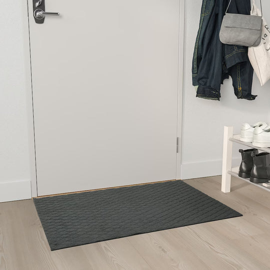 ÖSTERILD Door Mat, Indoor, Dark Grey