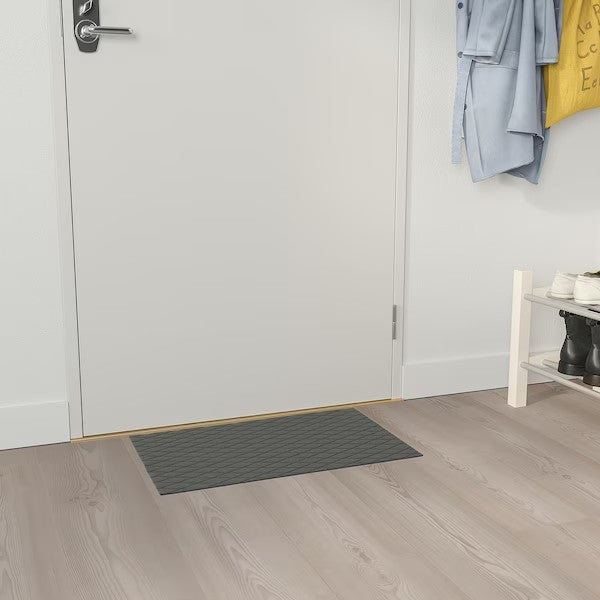 ÖSTERILD Door Mat, Indoor, Dark Grey