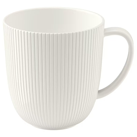 OFANTLIGT Mug, white, 31 cl