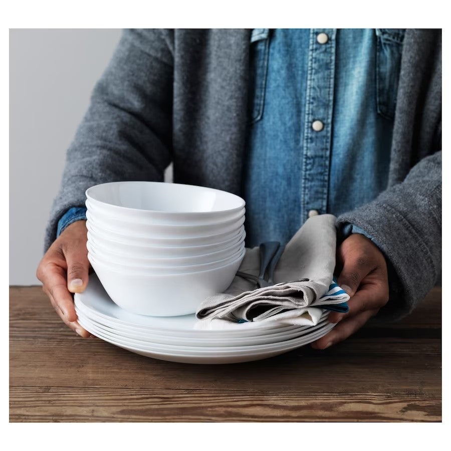 OFTAST Plate, white, 25 cm (9 ¾ ")