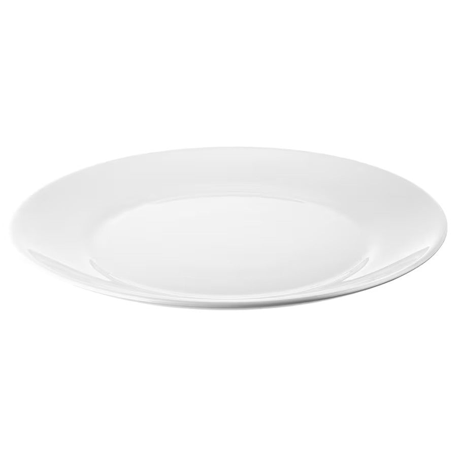 OFTAST Plate, white, 25 cm (9 ¾ ")