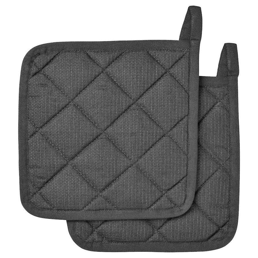 RINNIG Pot holder, grey, 21x21 cm