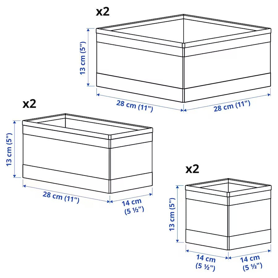 SKUBB Box, set of 6,