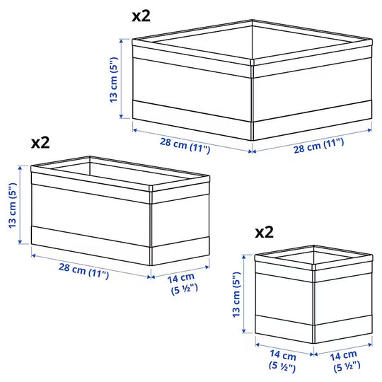 SKUBB Box, set of 6,