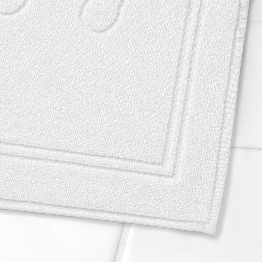 SKULINGEN Bath mat, white, 50x70 cm