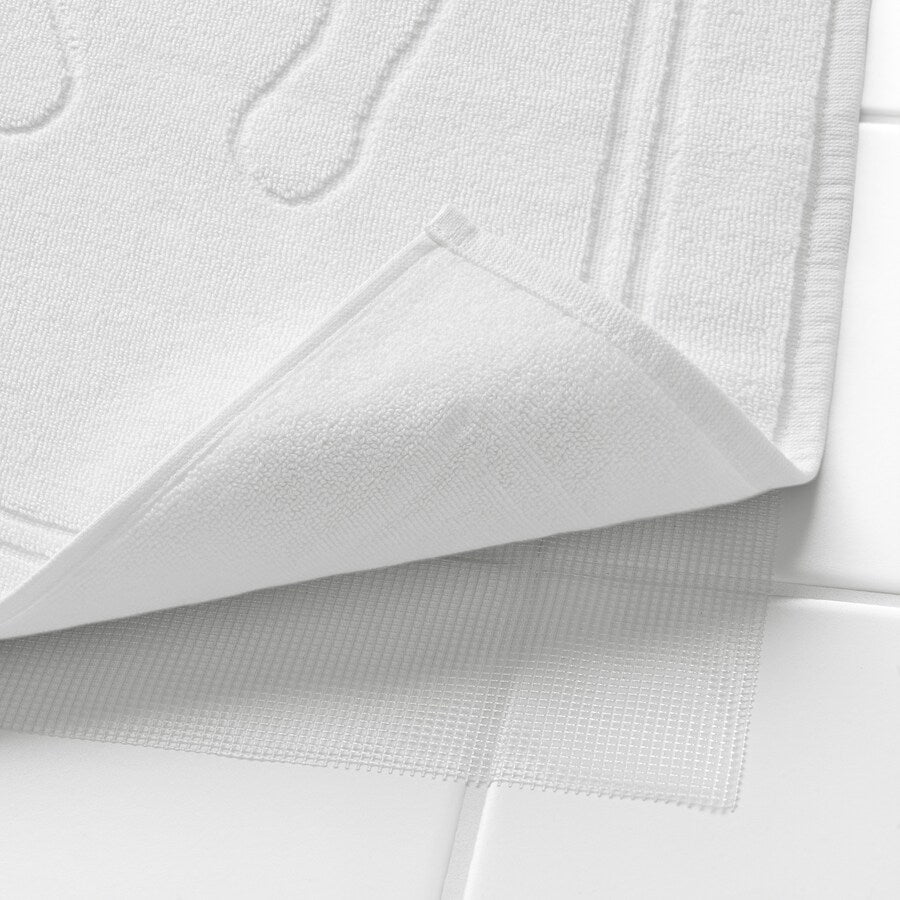 SKULINGEN Bath mat, white, 50x70 cm