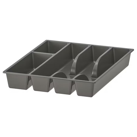 SMÄCKER Cutlery tray, grey, 31x26 cm