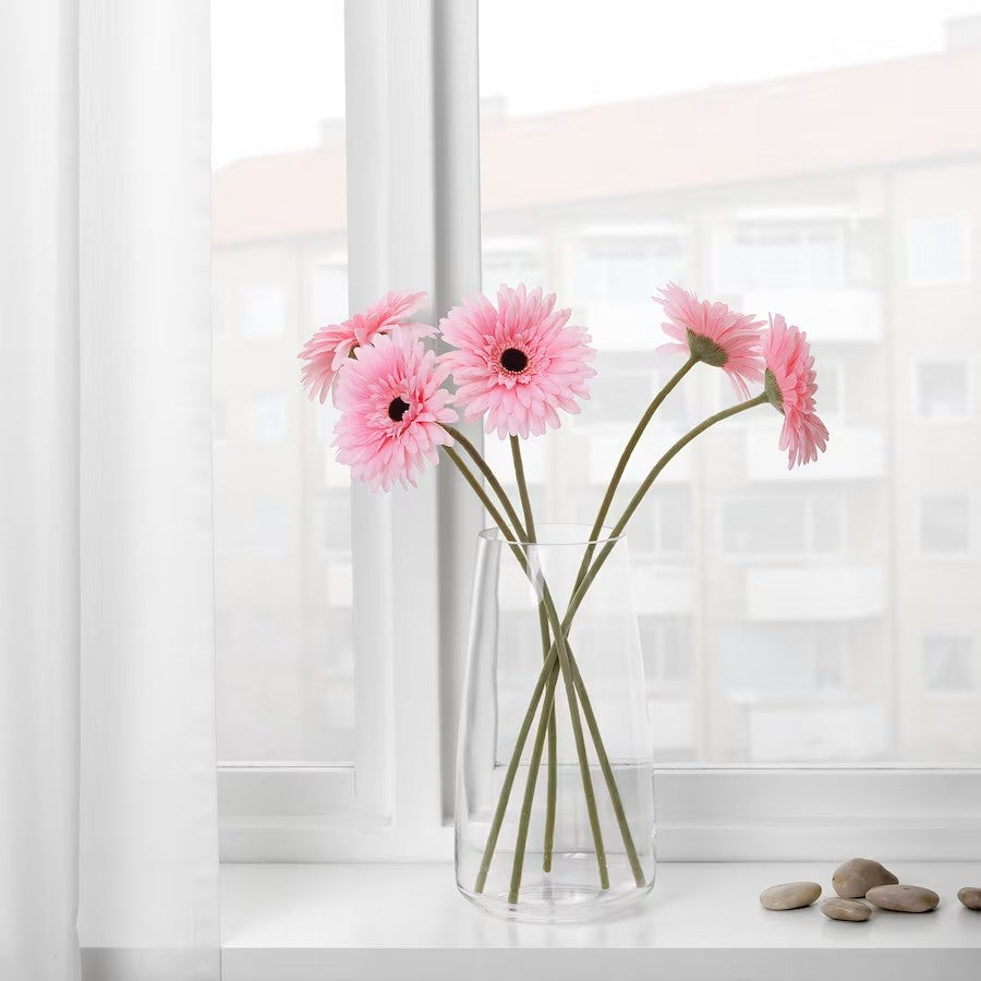 SMYCKA Artificial flower, Gerbera/pink, 50 cm