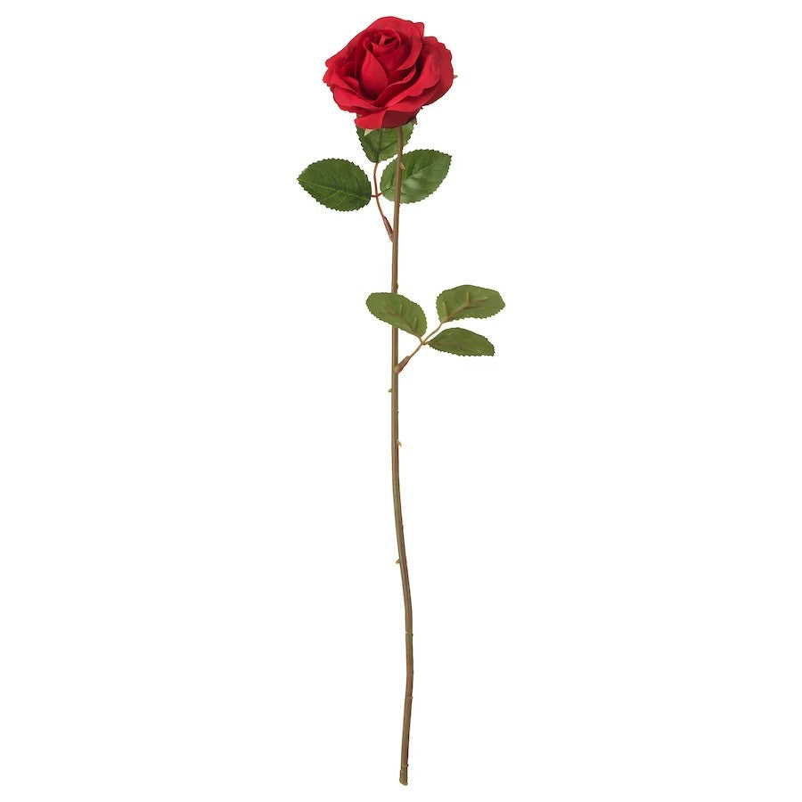SMYCKA Artificial flower, Rose/red, 52 cm (20 ½ ")