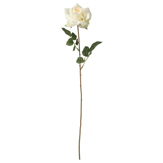 SMYCKA Artificial flower, rose/white, 75 cm