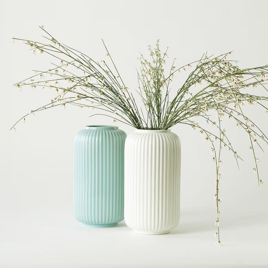 STILREN Vase, white, 8 ¾ " (22 cm)